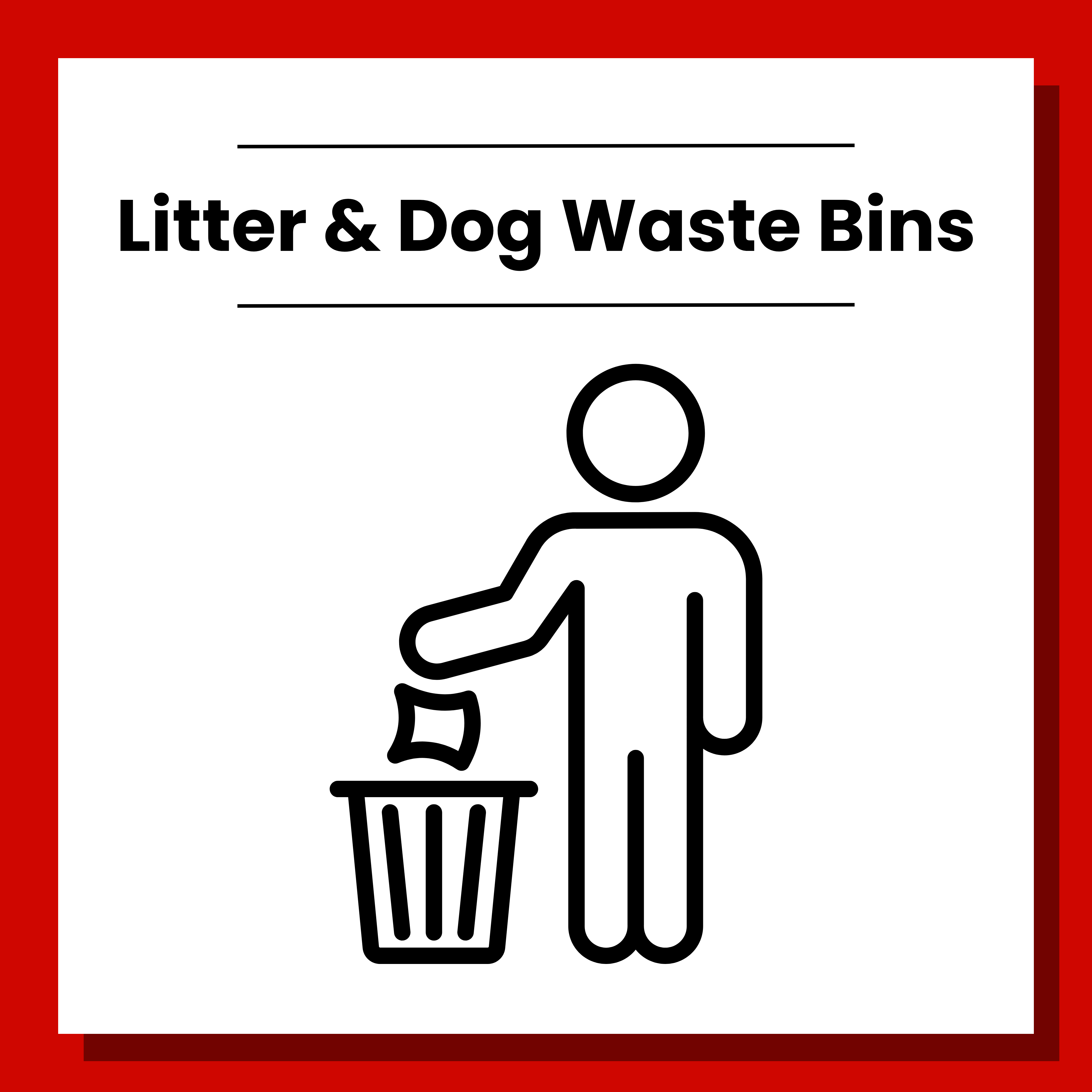 Click to view Litter & Dog Waste Bins page.