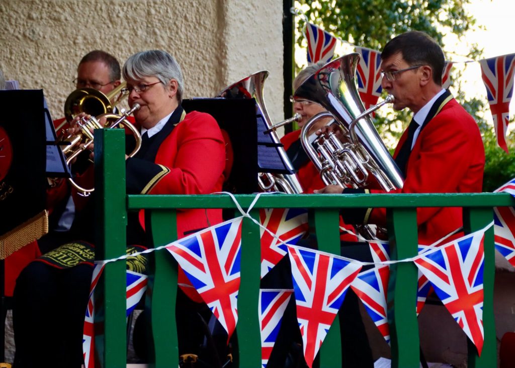 People playing wind instruments